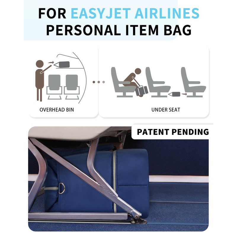 WANDF 45x36x20 Cabin Bag for EasyJet Airlines Underseat Carry on