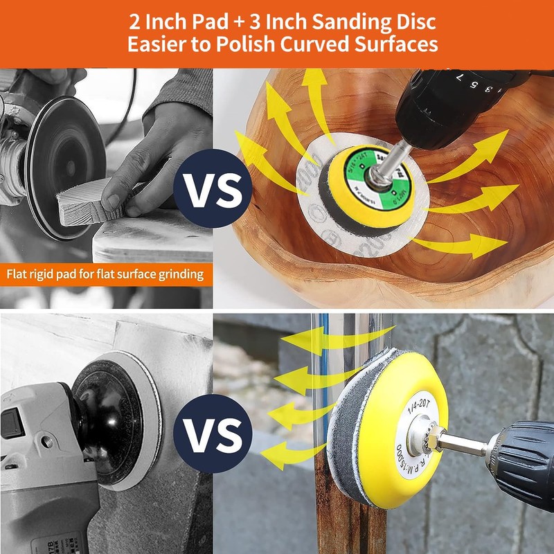 279 Pack 2/3 inch Versatile Sanding Discs Pad Kit for