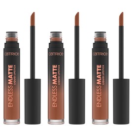Catrice Endless Matte Liquid Lipstick, No. 030, Nude, Long-Lasting, Mattifying, Quick-Drying, Vegan, No Preservatives, No Parabens, No Microplastic Particles, Pack of 3 (3 x 4.5 ml)