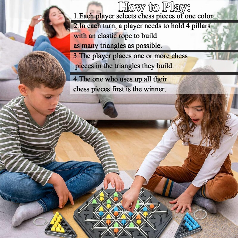 Geometric Chess Game, Chain Triangle Chess Game Interactive Triggle Game