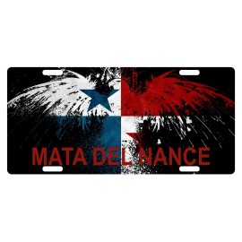 Fast Service Designs Panama Flag License Plate Eagle Panameño Emblem Mata del Nance