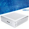 Mini ITX Gaming PC Case, G60S HTPC Chassis Full Aluminum