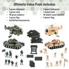 Vokodo 5 Pack Armed Forces Vehicle Bundle Toy Playsets, Friction