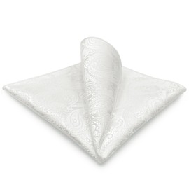 SHLAX&WING Pañuelo De Bolsillo Para Hombre Blanco Color Sólido Cachemir for Suit Jacket Nuevo