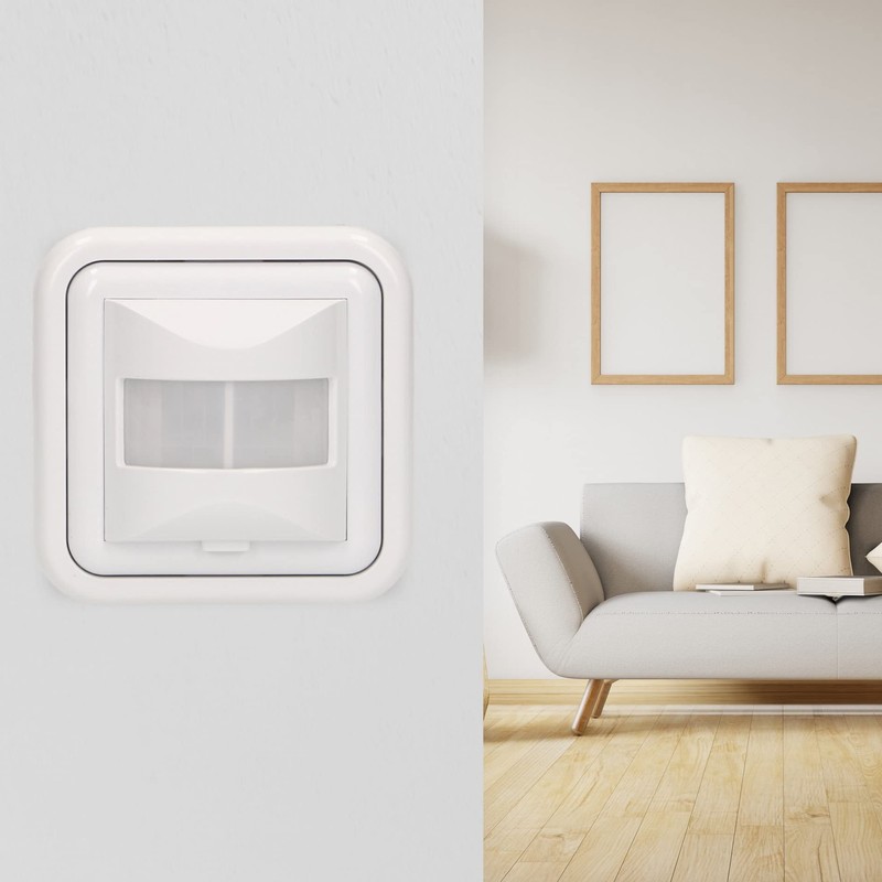 HAVA Flush-Mounted Motion Sensor, LED Compatible, Wide Detection Angle, Adjustable