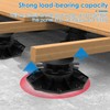 5PCS Decking Support Decking Pedestal Riser Bearing Support 30-60mm Height