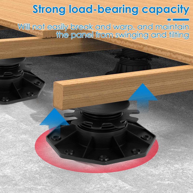 5PCS Decking Support Decking Pedestal Riser Bearing Support 30-60mm Height