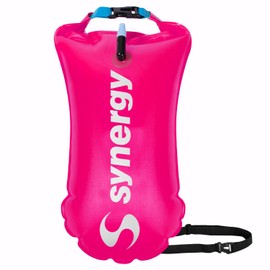 Synergy Swim Buoy for Triathlon and Open Water Swimming (Pink, 15L)