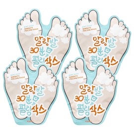 APIEU Soft Feet 30-Minute Peeling Socks, 1 pack, 4 pieces, 40ml / 어퓨 말랑발 30분 필링 삭스, 1개입, 4개, 40ml