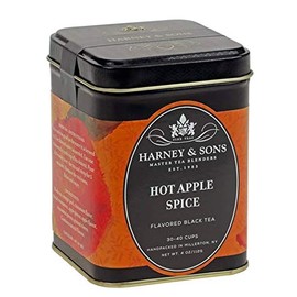 Harney and Sons HOT APPLE SPICE flavored black tea 4 oz tin