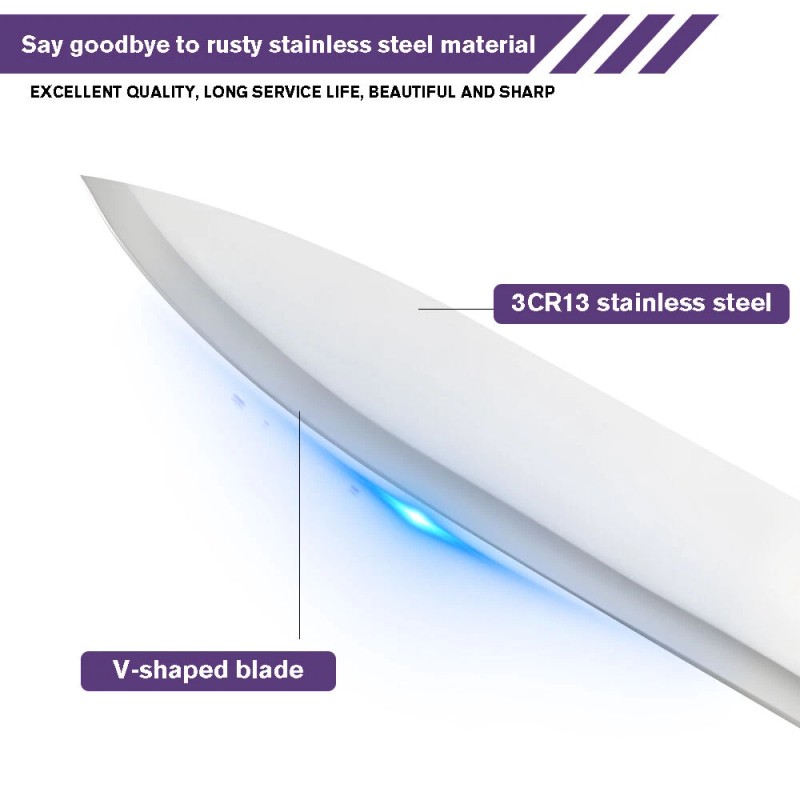 Unbranded Professional 9Piece Kitchen Knife Set Stainless Steel Chef Knives