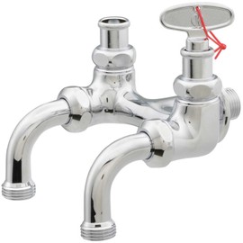 Kakudai 705-101-13 Double Mouth Garden Faucet for Shared Garden