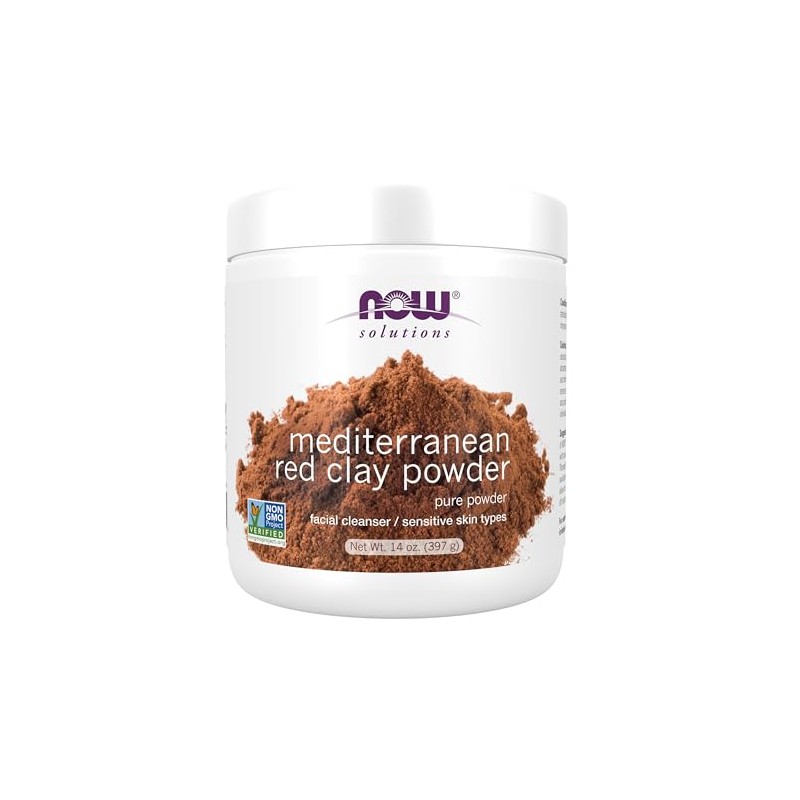 NOW Solutions Red Clay Powder Moroccan, 14-Ounce