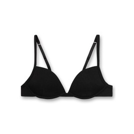 Sanetta Girl's 344704 Bra, (Super Black 10015), 164 cm (Size: 32AA)
