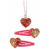 Children's Necklace and Hair Clip Sparkle My Heart Necklace