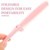 WOFASHPURET Folding Rat Tail Comb, Plastic Tail Comb for Women,