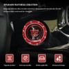 Tecledsn 1PCS Car Bling Crystal Engine Start Ring Decals, Sparkling