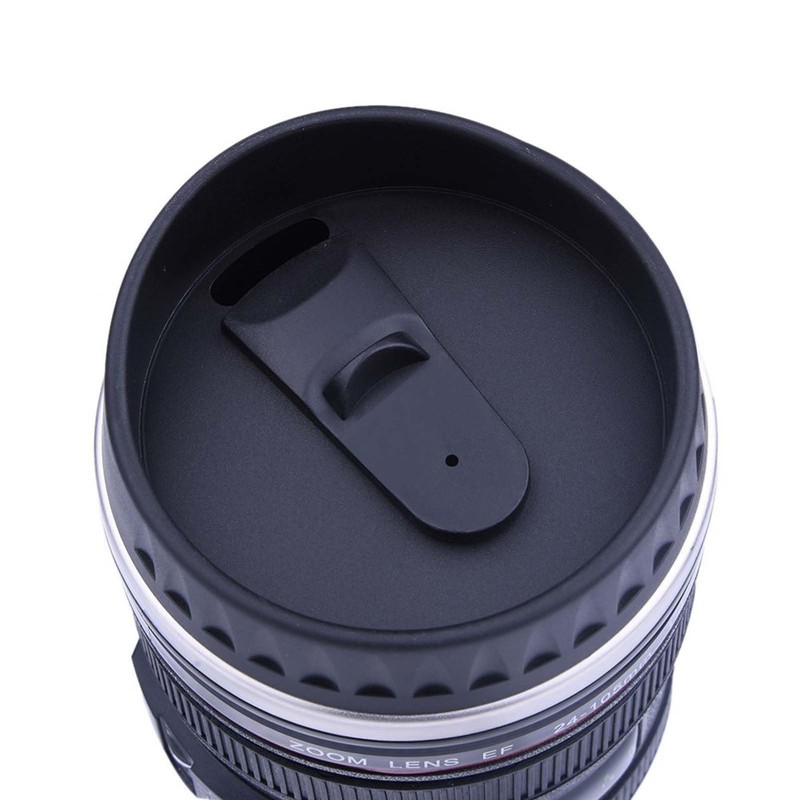 Camera Lens Shaped Insulated Cup Stainless Steel Creative Camera Lens