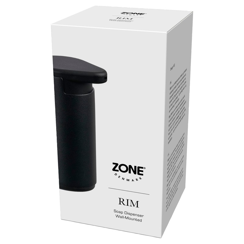 Zone Denmark Rim Wall Mounted Soap Dispenser Diameter 8.5 cm