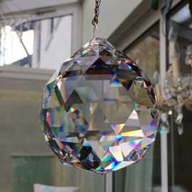 Brilliance Crystal Ball Crystal Clear Lead Crystal for Hanging No. 701-70 mm