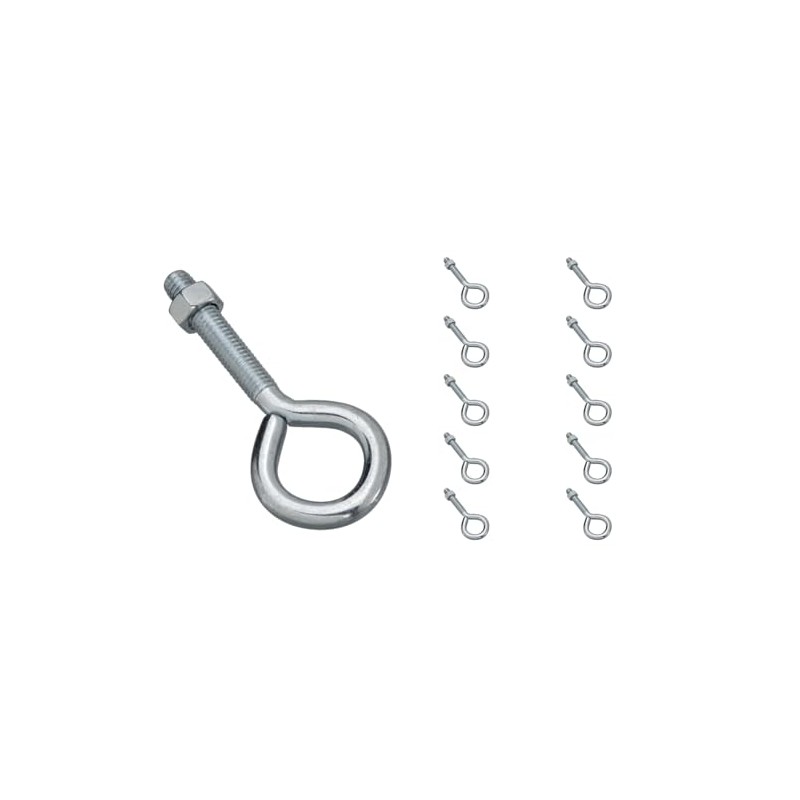 National Hardware N347-252 2160 Eye Bolt in Zinc plated, 10
