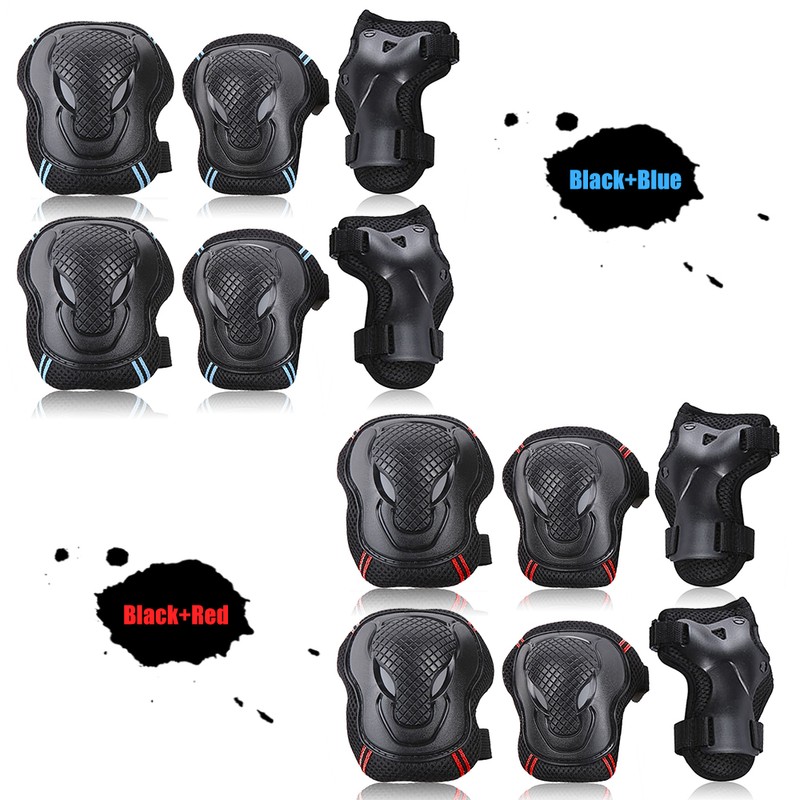Knee Pads Set 6 Protector Kit Knee Pads Elbow Pads