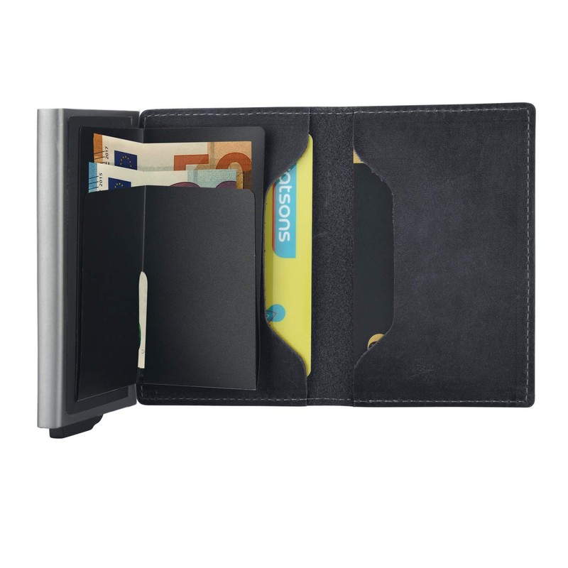 mogdi Nano Black Premium Men's Wallet RFID Protection Card Case