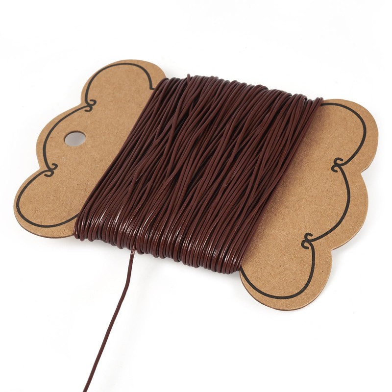 Bestewelry 25M Cowhide Leather Cord 1mm Round Leather Jewelry Cord
