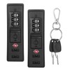 2 PCS TSA Certified Embedded T-S-A 007 Zipper Luggage Locks,