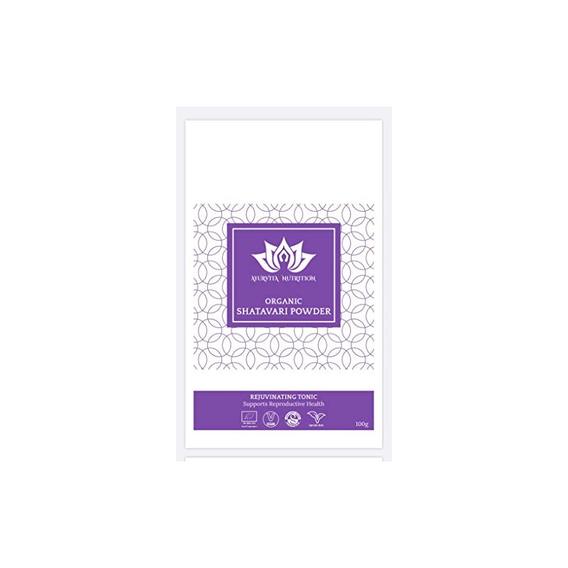 Organic Shatavari Powder 100g by Ayurvita Nutrition
