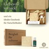 Zirben-Würfel Duft-Set | Zirbenholz-Würfel mit Motiv und Tropfstruktur + Zirben-Öl