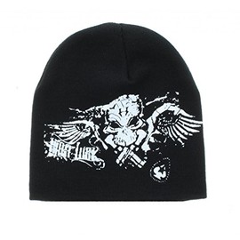 Milani Skulls & Choppers Tattooed Beanie Black