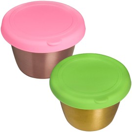 2 Pack Metal Dappen Dish Cups for Nail Art Acrylic Liquid