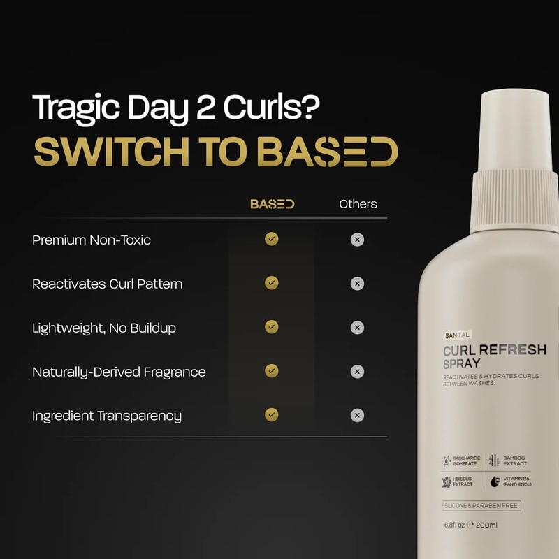 BASED Curl Refresh Spray - Instantly Refresh & Define Curls