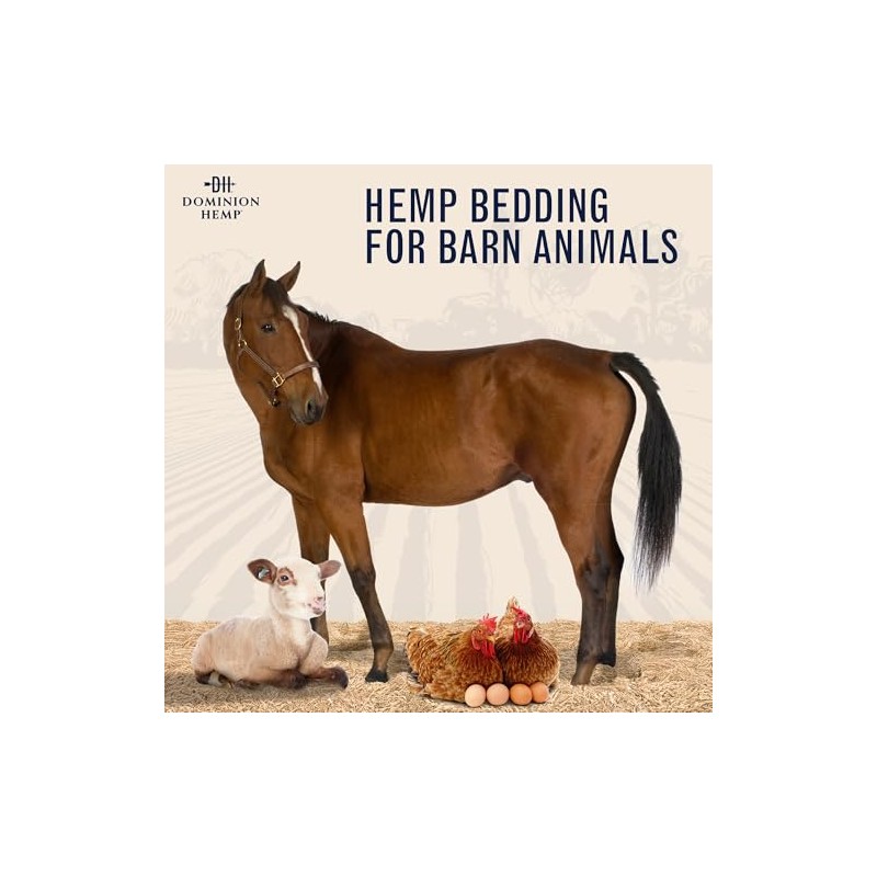 Premium Hemp Bedding for Chicken Coops 285L (~10 Cu Ft
