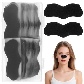 Heclia 70PCS Blackhead Pore Strips Bamboo Charcoal Face Strip For Blackheads Natural Charcoal Black head Tape for All Skin Type Black head Remover Deep Cleansing Charcoals Black Head Nose Tape