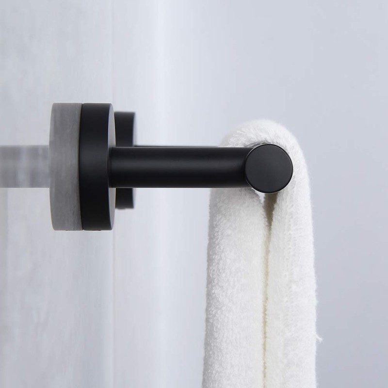 Matte Black Hand Towel Bar SUS 304 Stainless Steel 12-Inch