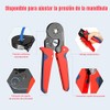 1250Pcs Juego de Crimpadora de Terminales para Cable,hcs8 6-4a,0.25-10mm