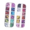 Healvian Heart Shining Sequin Nail Art Flakes Ultra-Thin Glitter for