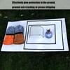 Picnic Fire Blanket Silicone Coated Glass Fiber Grey Filleted Corner