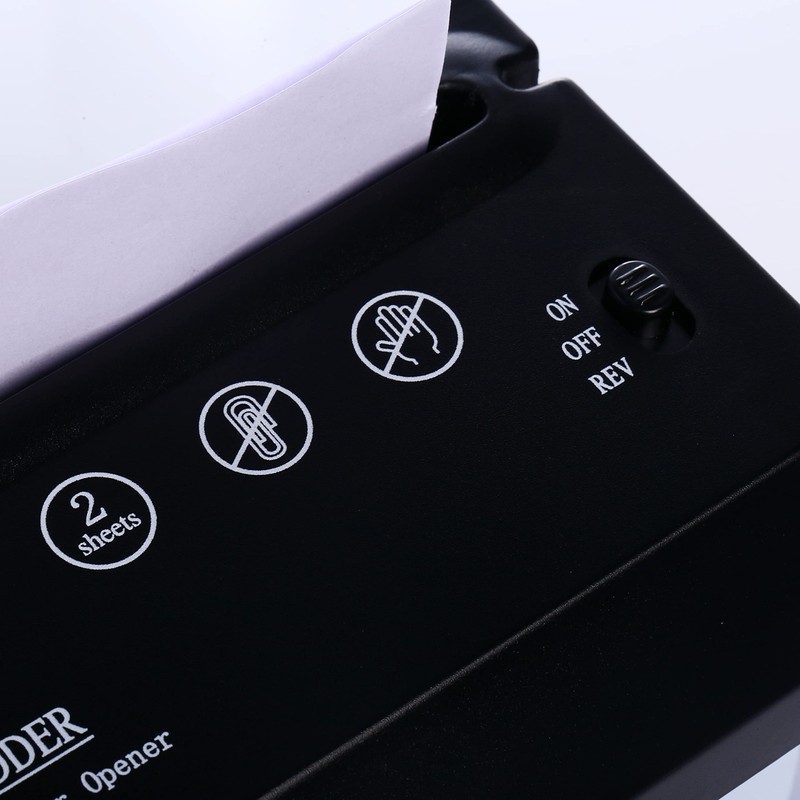 Mini Paper Shredder with Auto Feed - Portable A6 Document