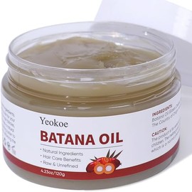 Aceite de Batana para el cabello, puro y natural, crudo y sin refinar, aceite para el cabello, ideal para el cuidado de la piel y el cabello, promueve