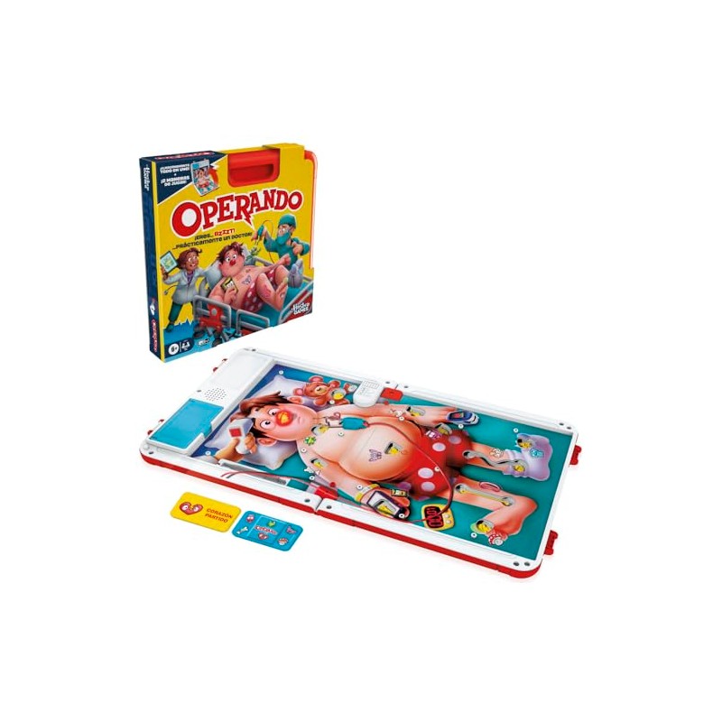 Hasbro Gaming Operando Juego de Mesa 2 Jugadores 6 Años