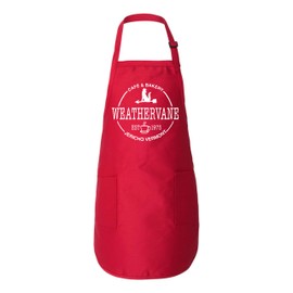 Freedomtees Wednesday Weathervane Cafe and Bakery Apron (RED)