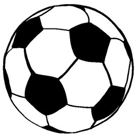 hBARSCI Soccer Ball Vinyl Decal - 11 Inches - for Walls, Windows, Doors, Vehicles - Outdoor-Grade 2.5mm Thick Vinyl - Black