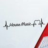 Hellweg Druckerei Car Sticker House Music Pulse Heartbeat Fun Sticker