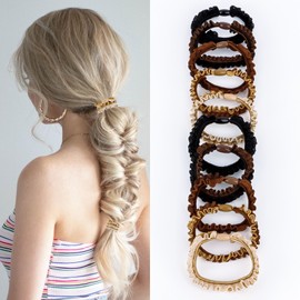 AMCAMI 20 PCS Boho hair ties for women hair ties for thick hair Ponytail Holders Elastic Hair Ties Wrist Hair Bands for Thick Hair Stylish Hair Elastics Cute Hair Ties for Girls