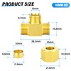 TAILONZ PNEUMATIC 2PCS Brass Compression Tube Pipe Fitting Connector, Tee，10mm