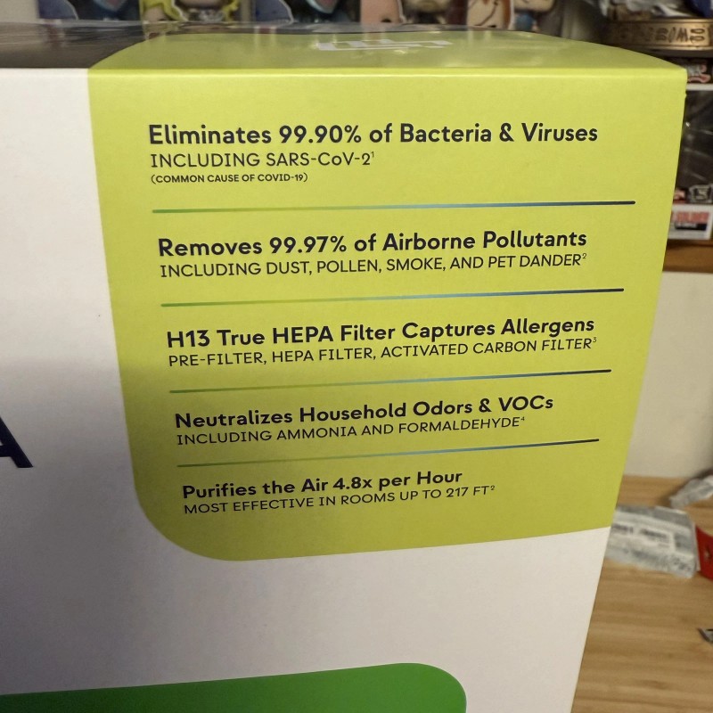 DH Lifelabs Sciaire Mini Air Purifier with HEPA Filter -