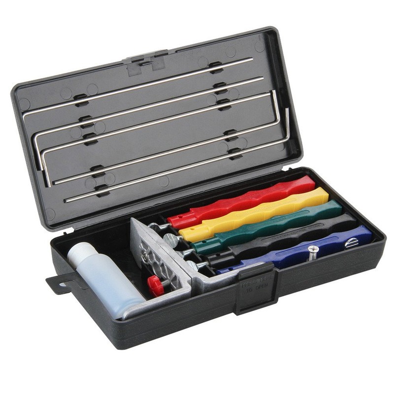 Sharpening Set Sharpening Products with 3 Sharpening Stones Clamp, Guide